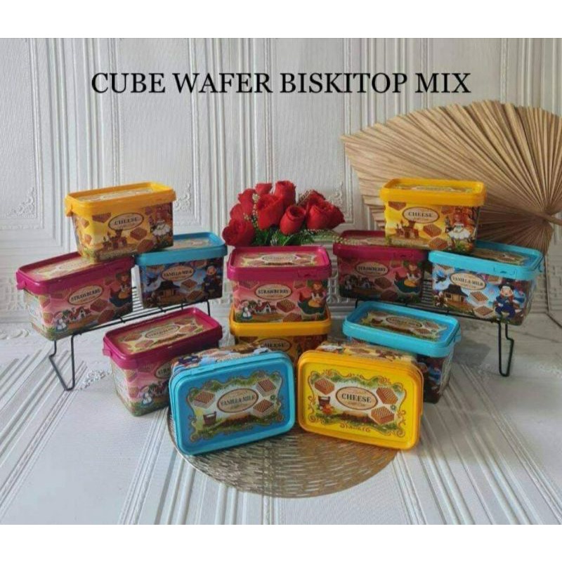 

WAFER CUBE BISKITOP BISCOTTO LEBARAN BINGKISAN RAMADHAN MURAH