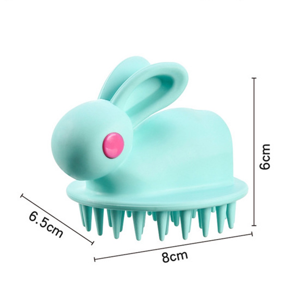 1Pc Cute Rabbit Silicone Baby Spa Scalp Massage Brush