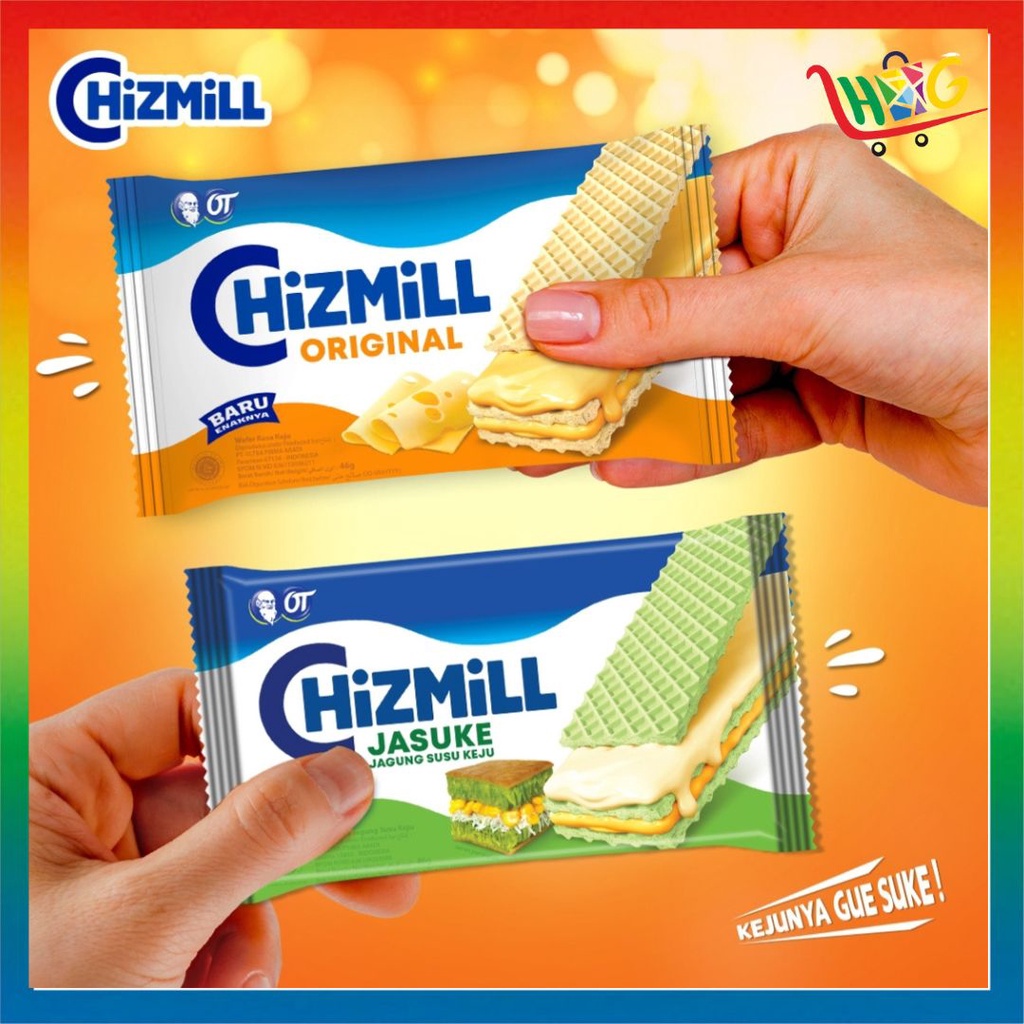 Chizmill Wafer Original Keju 10 x 46gr [ 1 PAK ]