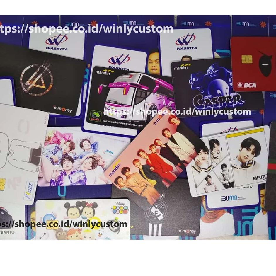 ス KARTU EMONEY E TOLL DESIGN KREDIT CARD 5 E MONEY MANDIRI FLAZZ BCA GEN 2 BNI TAPCASH BRIZZI BRI Mo