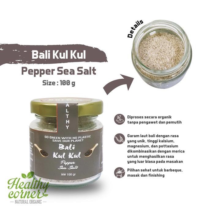 

Natural Seasoning Pepper Sea Salt ( Garam Laut Alami & Lada ) 100 gr FREE ONGKIR
