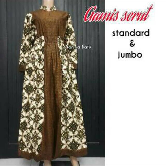 GAMIS  SERUT BATIK BOXA SQUARE KOMBINASI SOGAN
