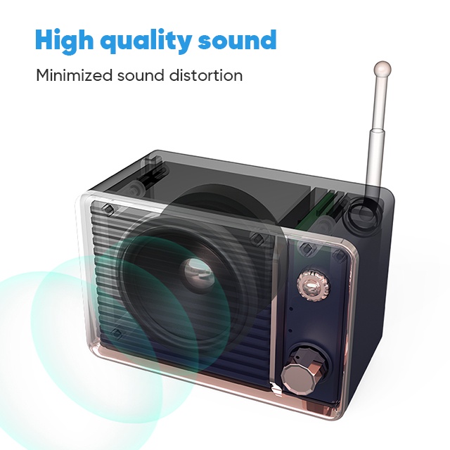 Bepop Speaker Bluetooth Wireless Portable Model Radio Mini