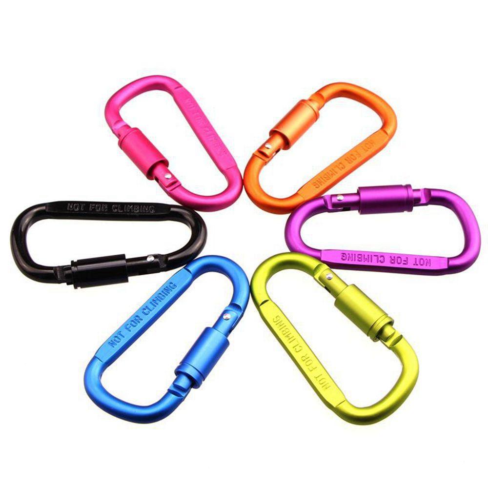 Suyo1 /2 /5 /10pcs Climbing D Carabiner Baru Panas Paduan Aluminium Aksesoris Luar Ruangan Camping Hiking Kait