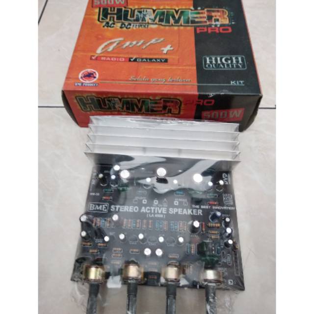 Kit amplifier 500W AC DC 12V - HUMMER