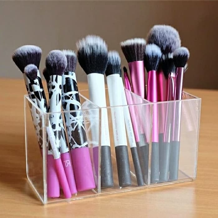 

Acrylic pot brush tempat brustempat kuas akrilik Keren