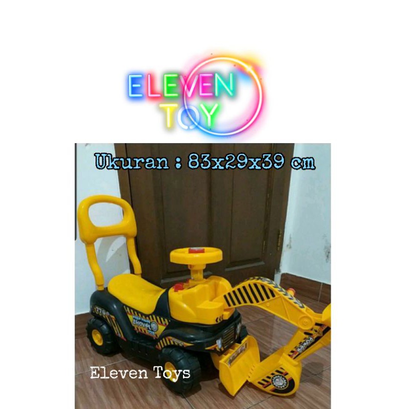 Mobilan dorong - truk mainan - truk beko - mainan anak - mainan dorong