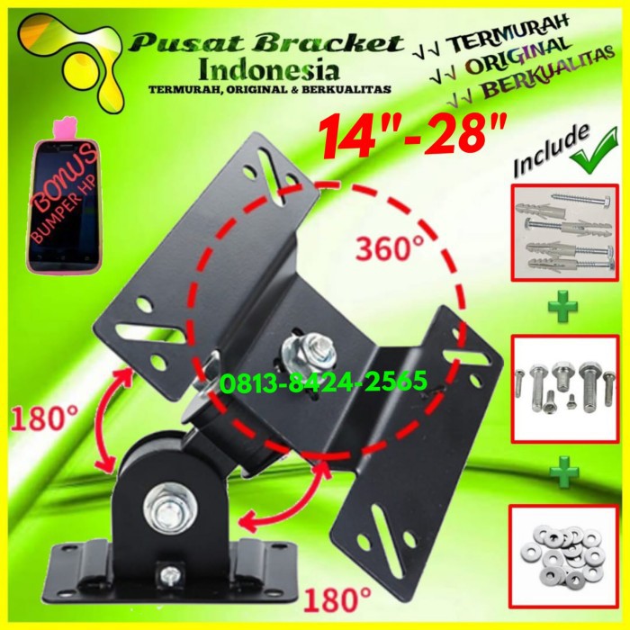 Bracket Tv Swifle 14&quot;-28&quot; Fleksible | PREMIUM MODEL | IZ.SWFO-001