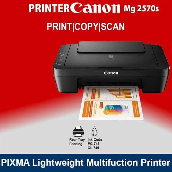 PRINTER CANON PIXMA MG-2570S PRINT SCAN COPY / MG2570S MG 2570 S - RESMI