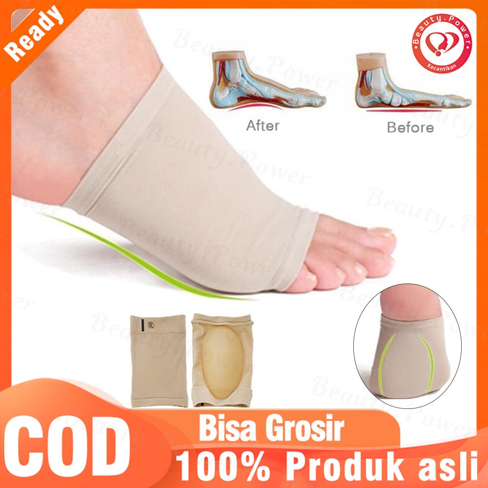 1 Pasang Foot Arch Support Kesehatan Kaki Silicone/ Insole Kaki Datar Bahan Silicone Gel Elastis