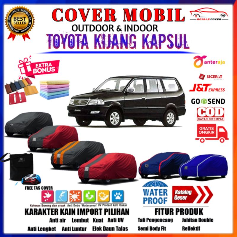 Cover Mobil Toyota KIJANG KAPSUL KRISTA/LGX/LX/SX/ Sarung Mobil KIJANG KAPSUL / Penutup Outdoor