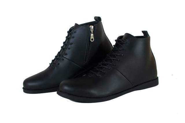 NORTHMAN BLACK- Sepatu Boots Formal Pria Semi Kulit Original Exclusif Sepatu Kantor