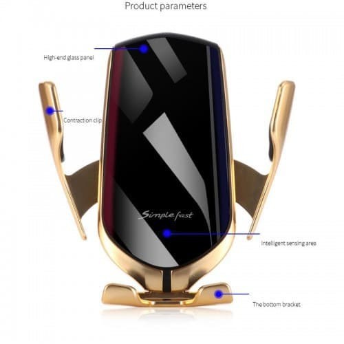 Car holder wireless charger sensor