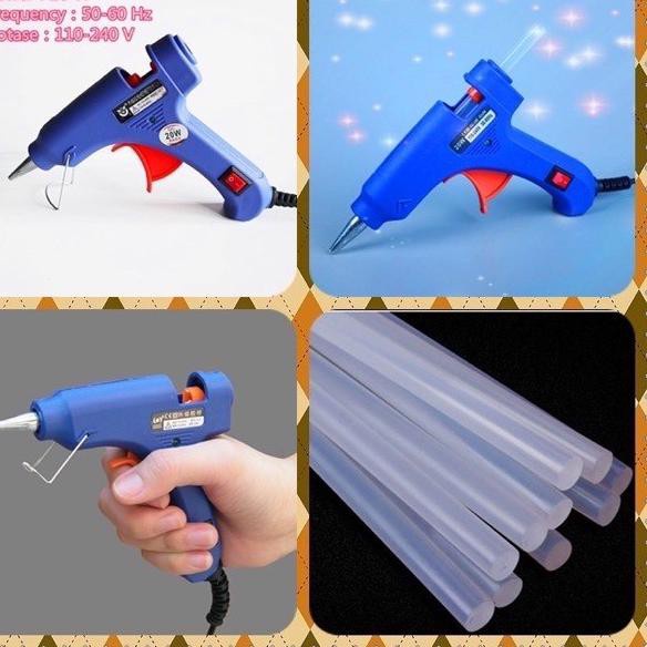 Kenmaster Glue Gun 20watt - lem tembak cepat panas RANDOM