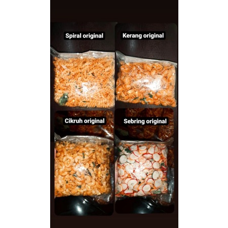 

Cemilan Ori Cikruh, kerang, keong, spiral serba 12k 250g