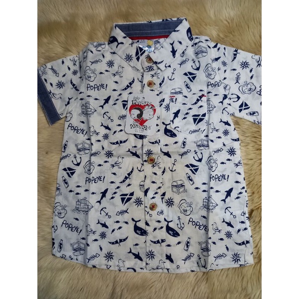 kemeja baby popeye