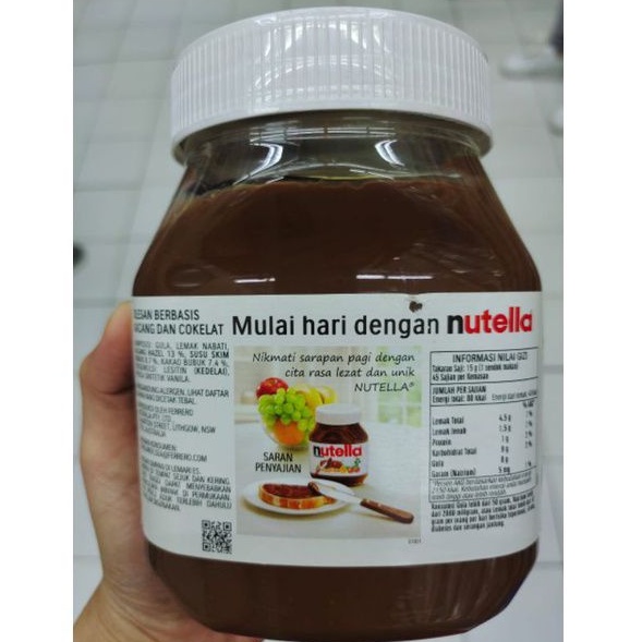 Nutella Ferrero Olesan Berbasis Kacang dan Coklat Hazelnut Spread with Cocoa 680g