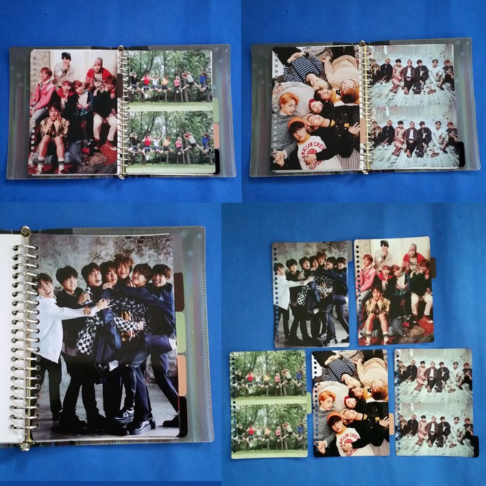 

Pembatas BTS Grup Musik Kpop binder 2 Ring, 6 Ring, 20 Ring, 26 Ring 1 set 5 lembar