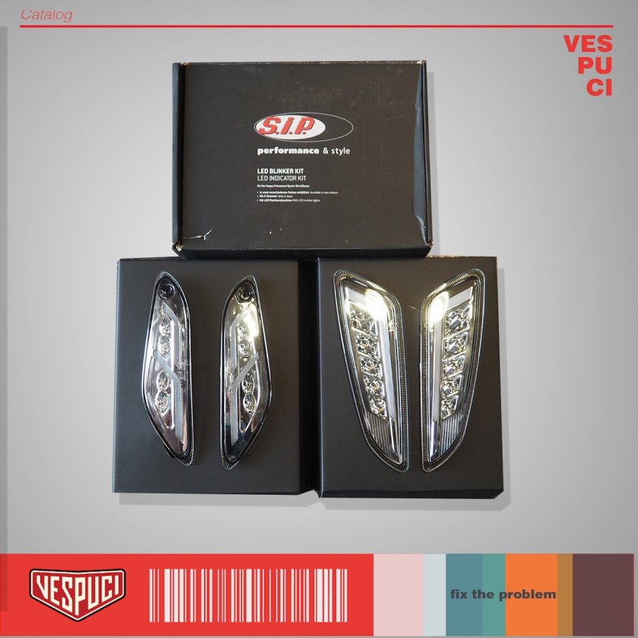 Indicator Turn Signal Lampu Sein LED SIP V2 (2021) Clear Vespa Sprint Primavera 3V iGet ABS