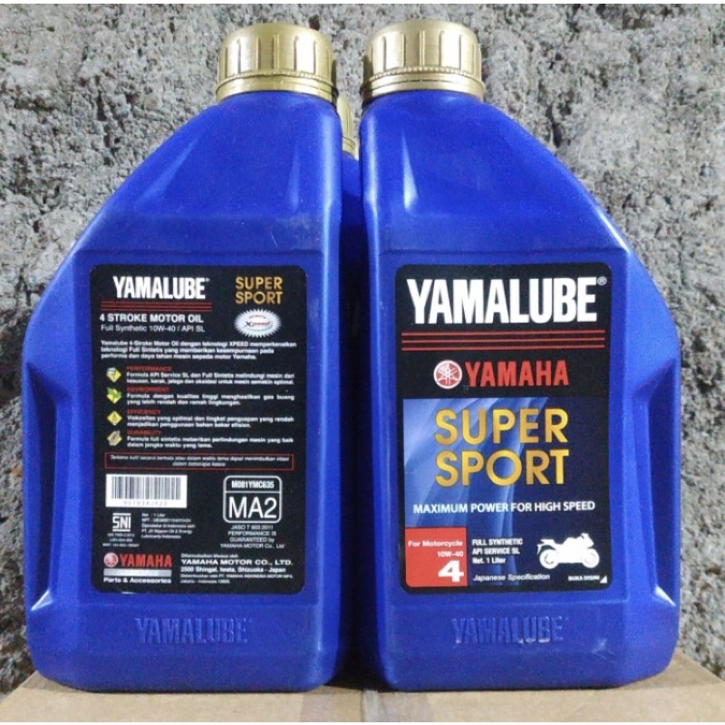 Paket oli yamalube super matic 1liter dan oli gear 140ml