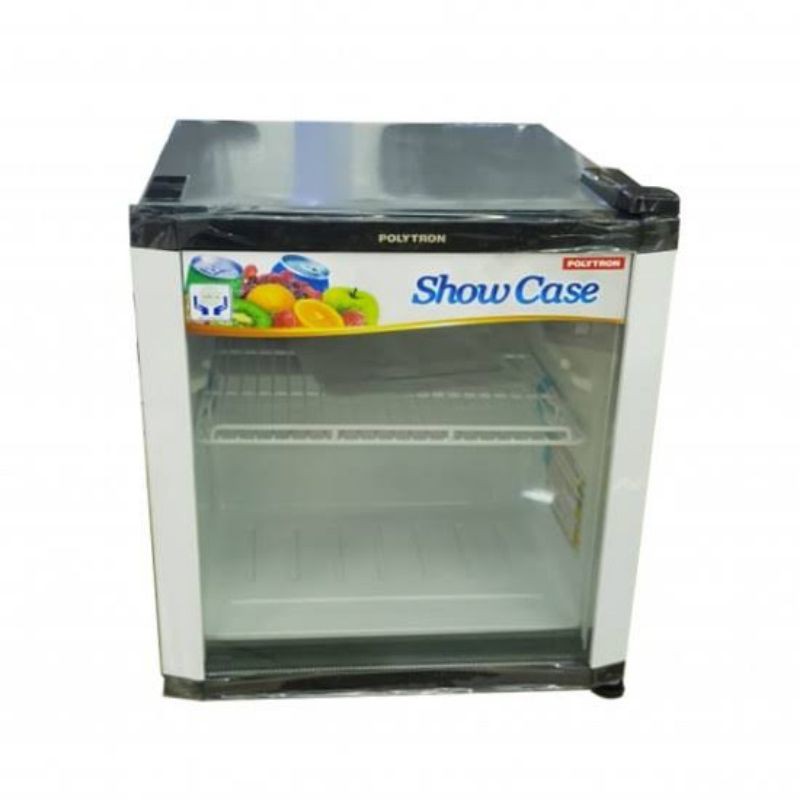 SHOWCASE MINI KECIL POLYTRON SCH 51 FRIDGE KULKAS PENDINGIN JUALAN MINUMAN CAFE RESTORAN GARANSI