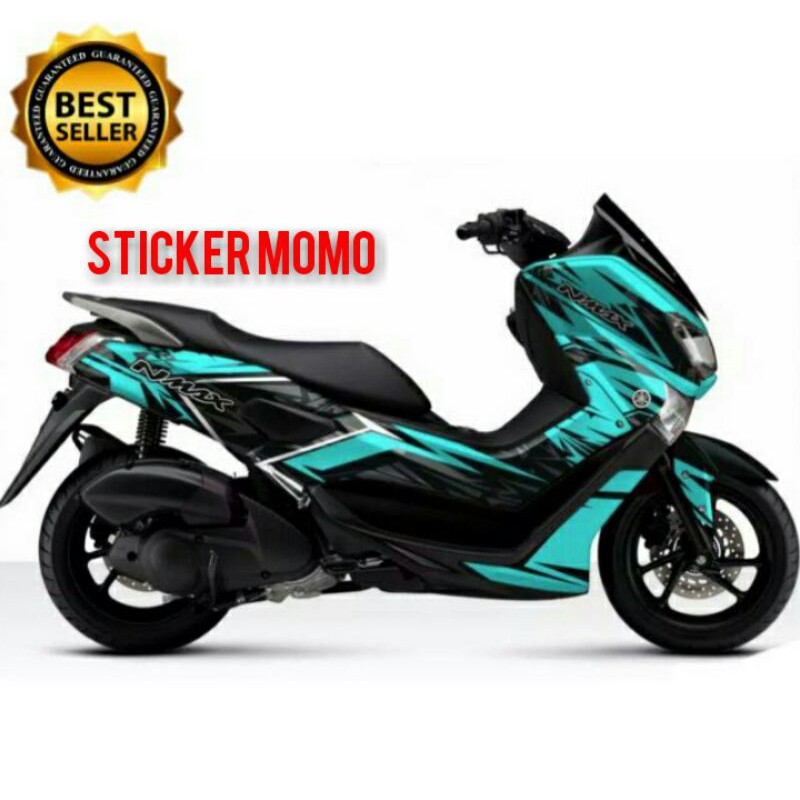 decal nmax sticker nmax old sticker variasi warna biru tosca kode 02