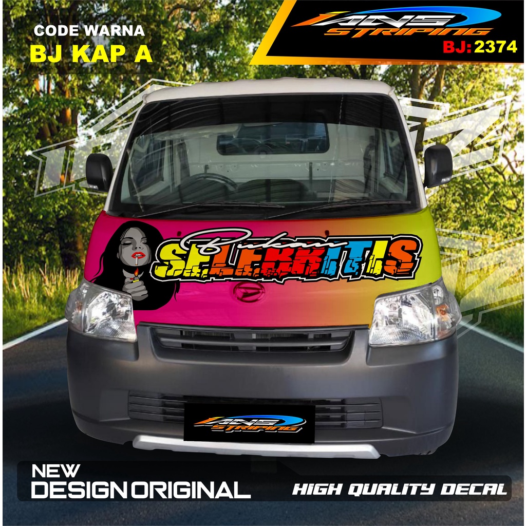 STIKER VARIASI KABIN DEPAN MOBIL GRANMAX PICK UP / VARIASI STIKER KABIN DEPAN PICK UP / DECAL STIKER KABIN CARRY PICK UP L300 DLL