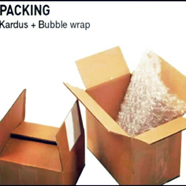 

Tambahan Packing Double Kardus dan Bubble Wrap