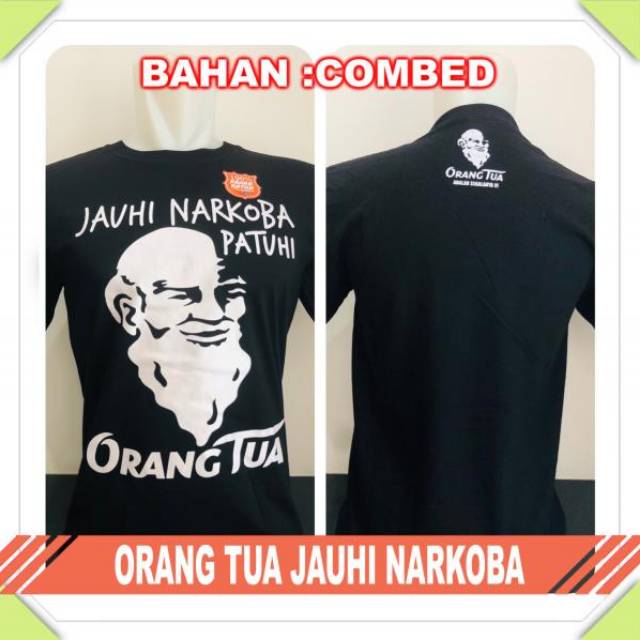 Kaos baju orang tua jauhi narkoba