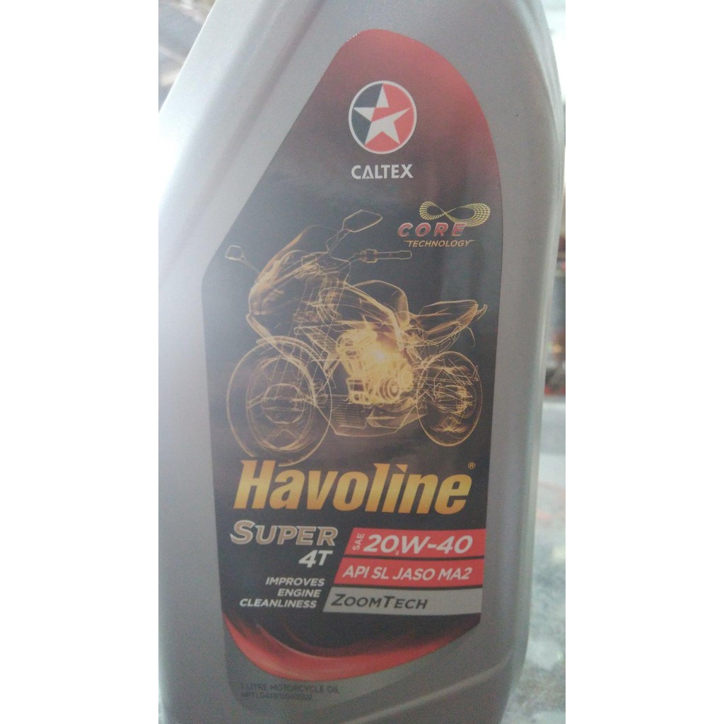 Oli Mesin Caltex Havoline Super 4t 1l Shopee Indonesia