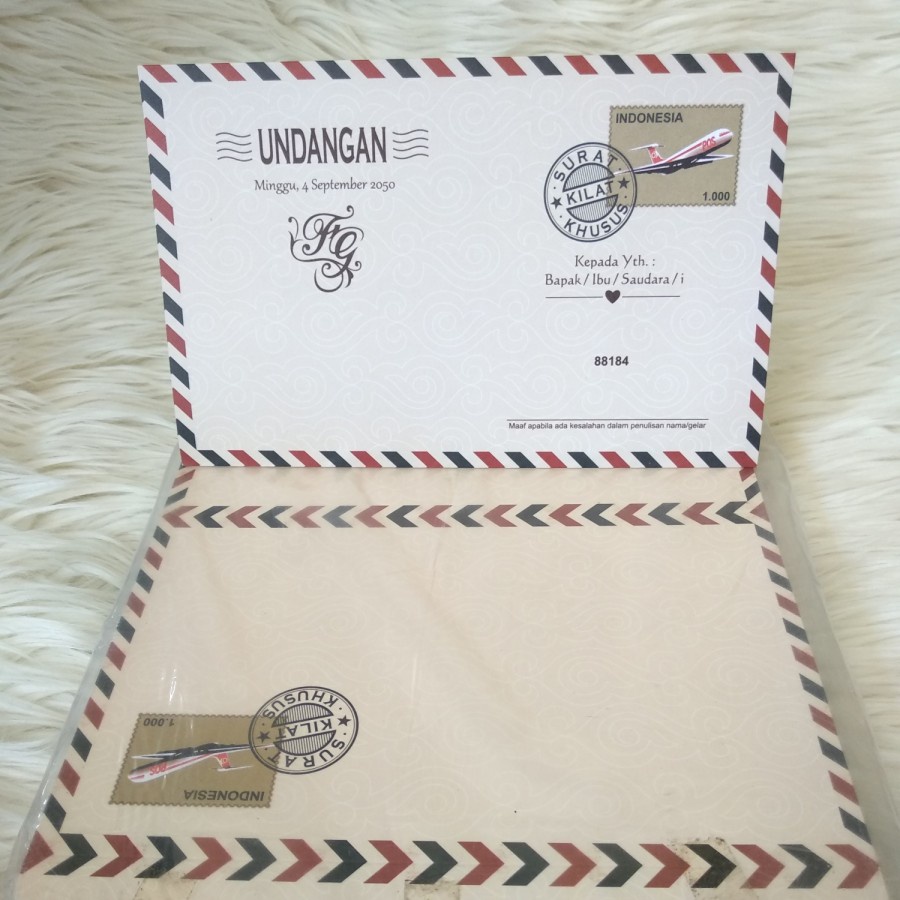 Blangko Undangan Kosongan ERBA 88184