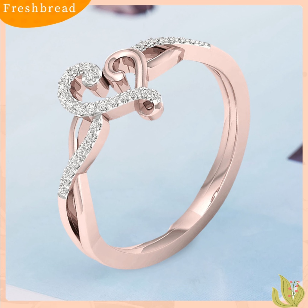 Terlaris Memorable Wedding Ring Love Heart Pattern Alloy Eye-catching Finger Ring Jewelry Accessories