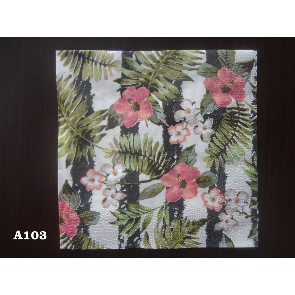 Tissue/Napkins Decoupage Summer Flowers