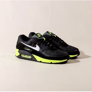 lime green and black air max 90