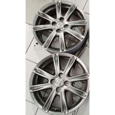 velg mobil bekas Ring 16 copotan original Honda Yaris R16 baut Pcd 4x100 grey (SPR) OEM second