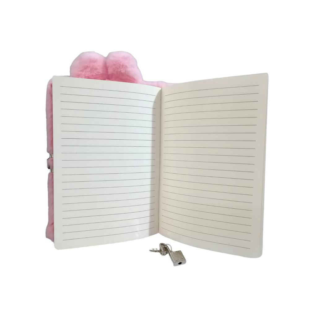 Notebook Buku Gembok Bunny Rabbit Lock Diary Gembok anak Perempuan so cute for gifts