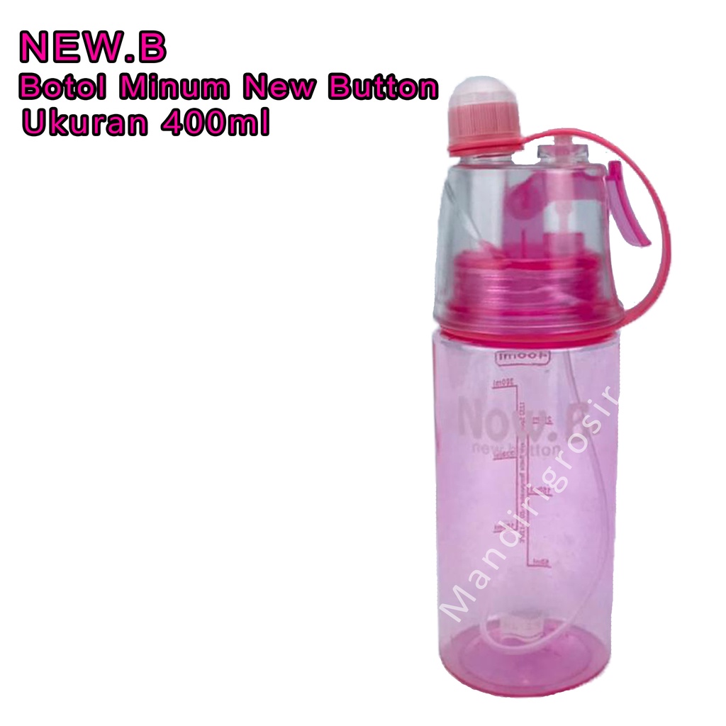 Botol plastik * Botol Minum * Pink *400ml