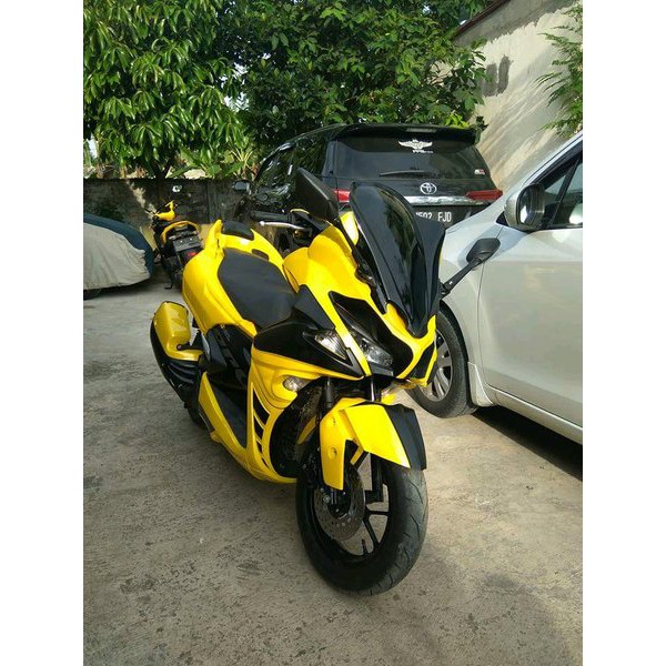 FULL BODY PREDATOR VARIASI AEROX 155 BIRU COVER BODY YAMAHA AEROX