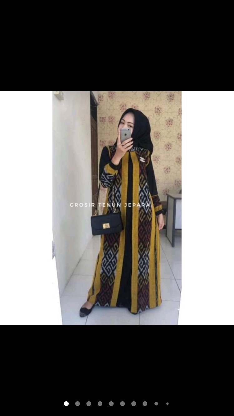 Abaya Tenun Original/gamis Murah/abaya Murah/gamis Batik/gamis Syari (sudah Lapis Furing Trikot)