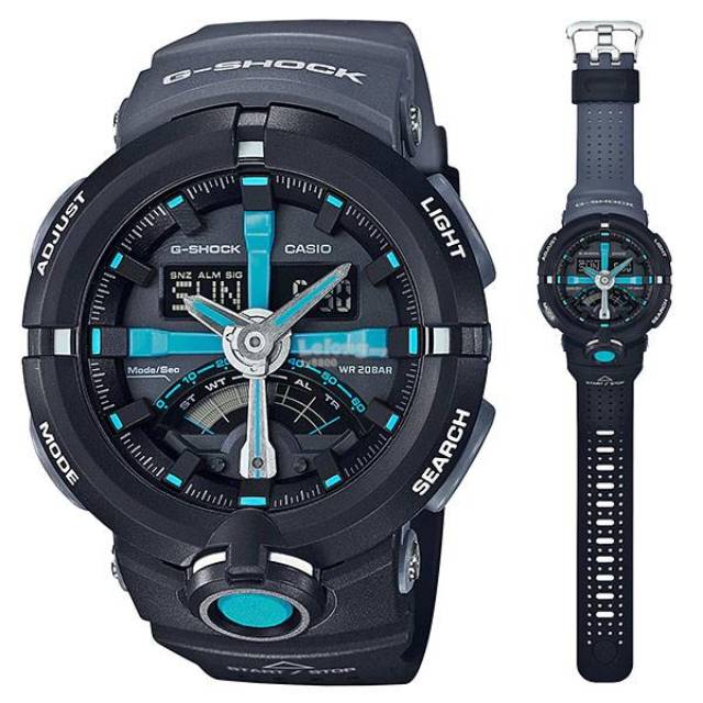 Casio Mens G-Shock GA-500P-1A
Analog Digital Sport Watch Original GA-500P-1ADR