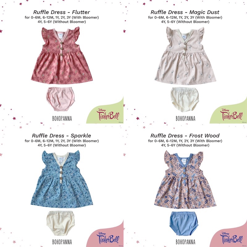 BOHOPANNA RUFFLE DRESS DISNEY
