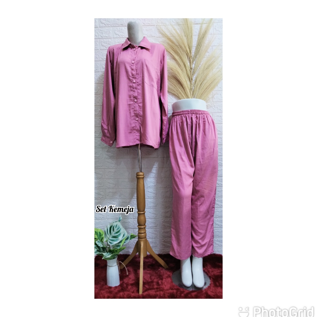 Setelan kemeja/SetelanPajamas/SetelanWanita