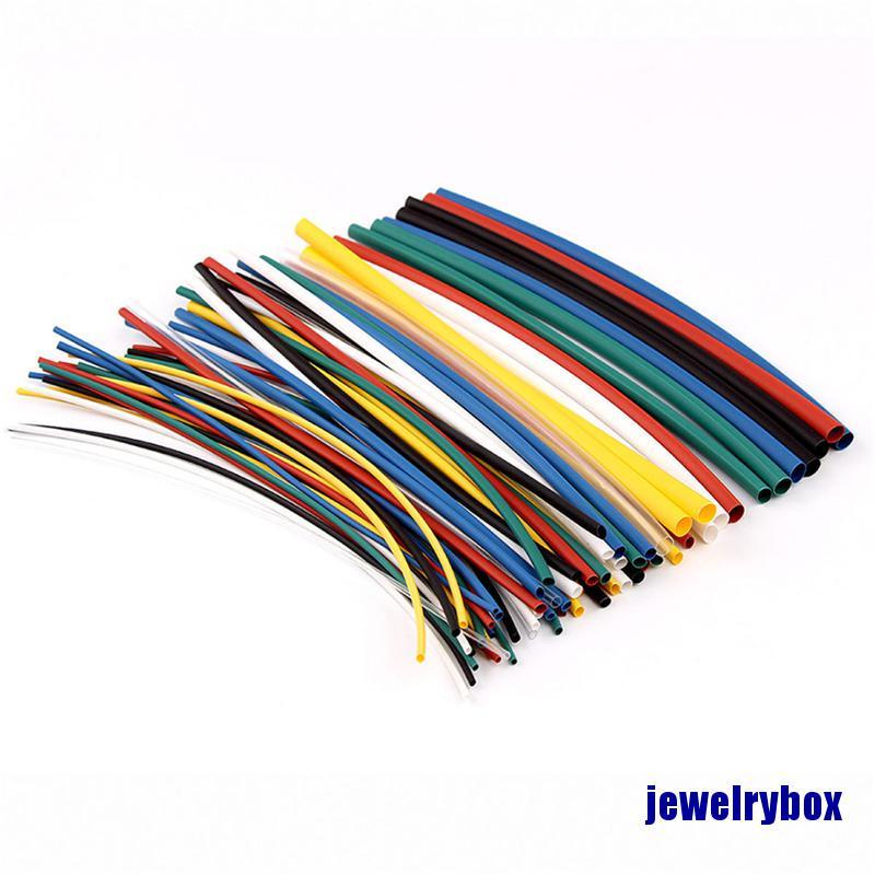 (Jewelrybox) 70pcs Tabung Heat Shrink 2: 1 8 Ukuran Untuk Kabel Listrik