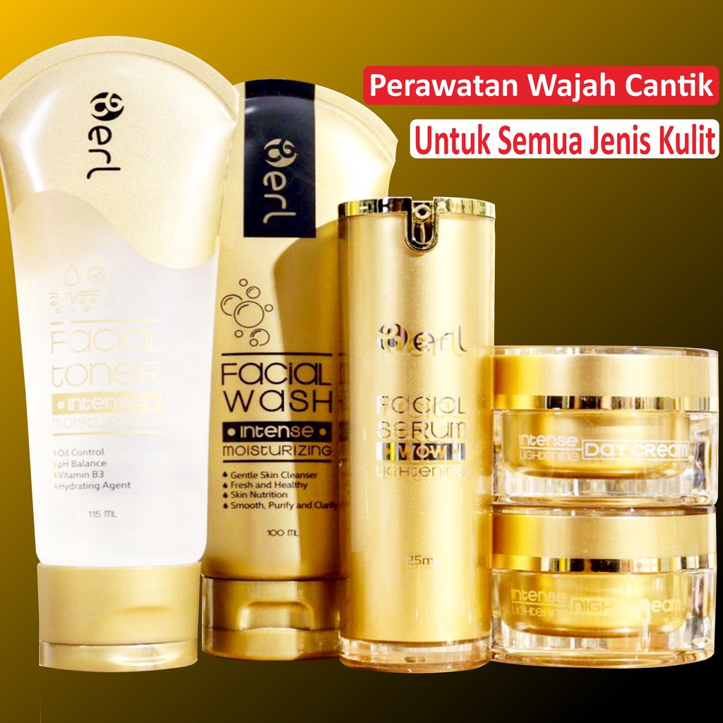 B Erl Cosmetics Ori Whitening Skincare Penghilang Bekas Jerawat Flek Hitam