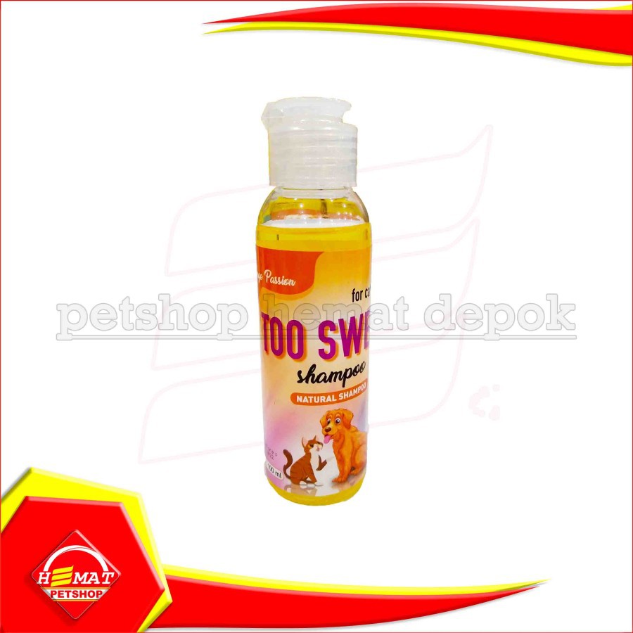 Shampoo Kucing Anjing kelinci natural Too Sweet 100 ml Shampo Cat Dog rabbit 100ml-ORANGE PASSION