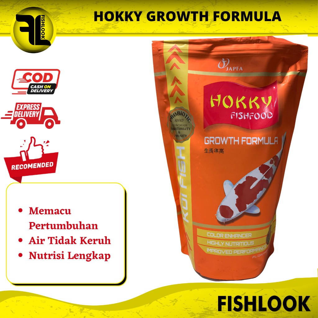 Makanan Ikan Koi HOKKY Growth Size M Medium PELET KOI