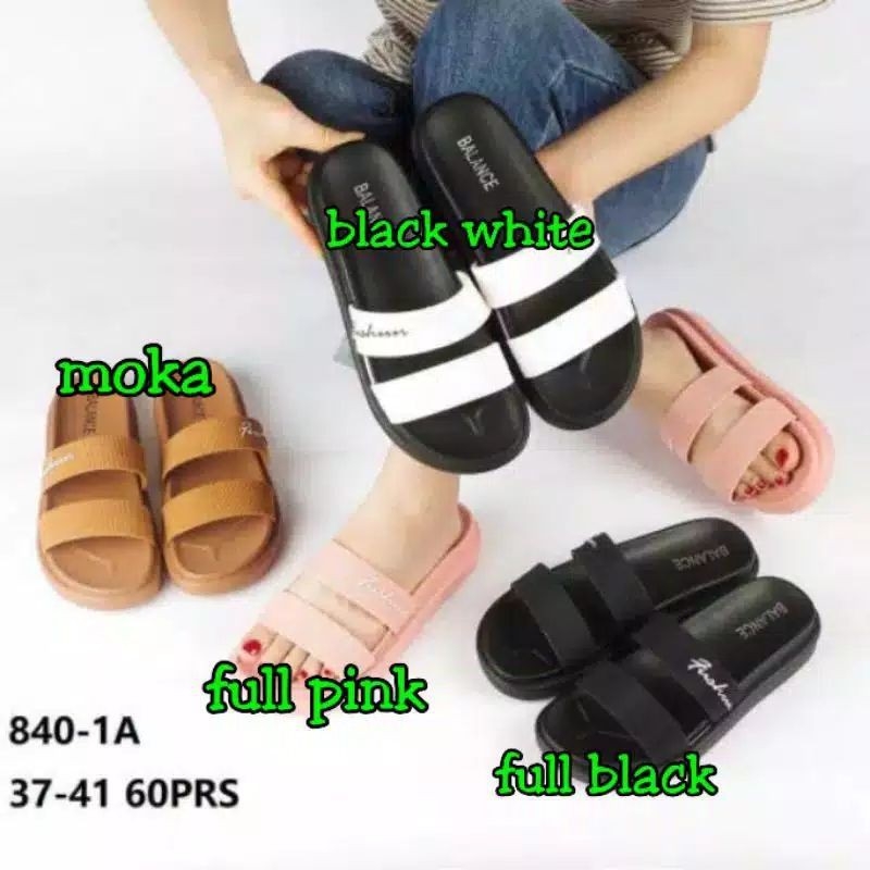 Sandal Selop Wanita Dewasa Balance 840 Sendal Jelly Impor Jovanka 2 Ban