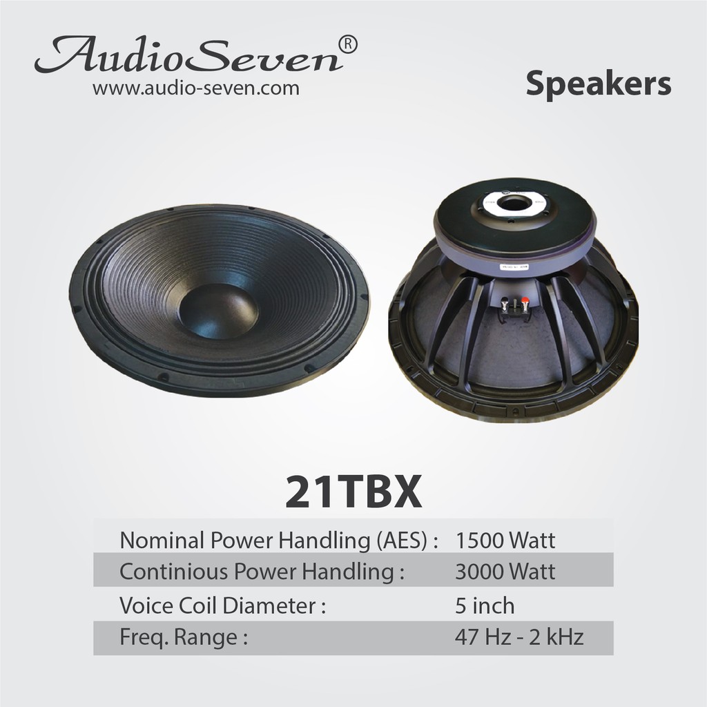 speaker subwoofer 21 inch Audioseven 21 TBX