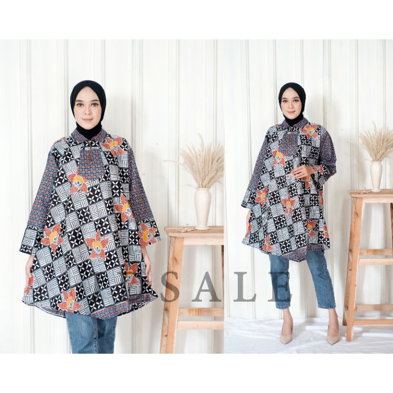 batik jumbo wanita blouse batik modern wanita blus batik modern wanita blus batik premium motif elok
