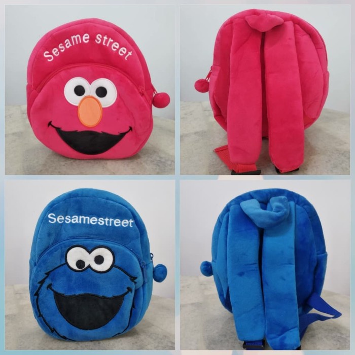 Lucky                         Tas ransel anak paud playgroup Elmo Sesame street